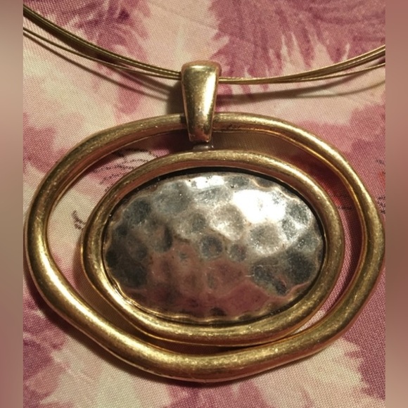 Necklace & Earring Artisan Jewelry SET Gold & Sterling ~ Unique PERFECT GIFT 🎁 - Picture 15 of 16